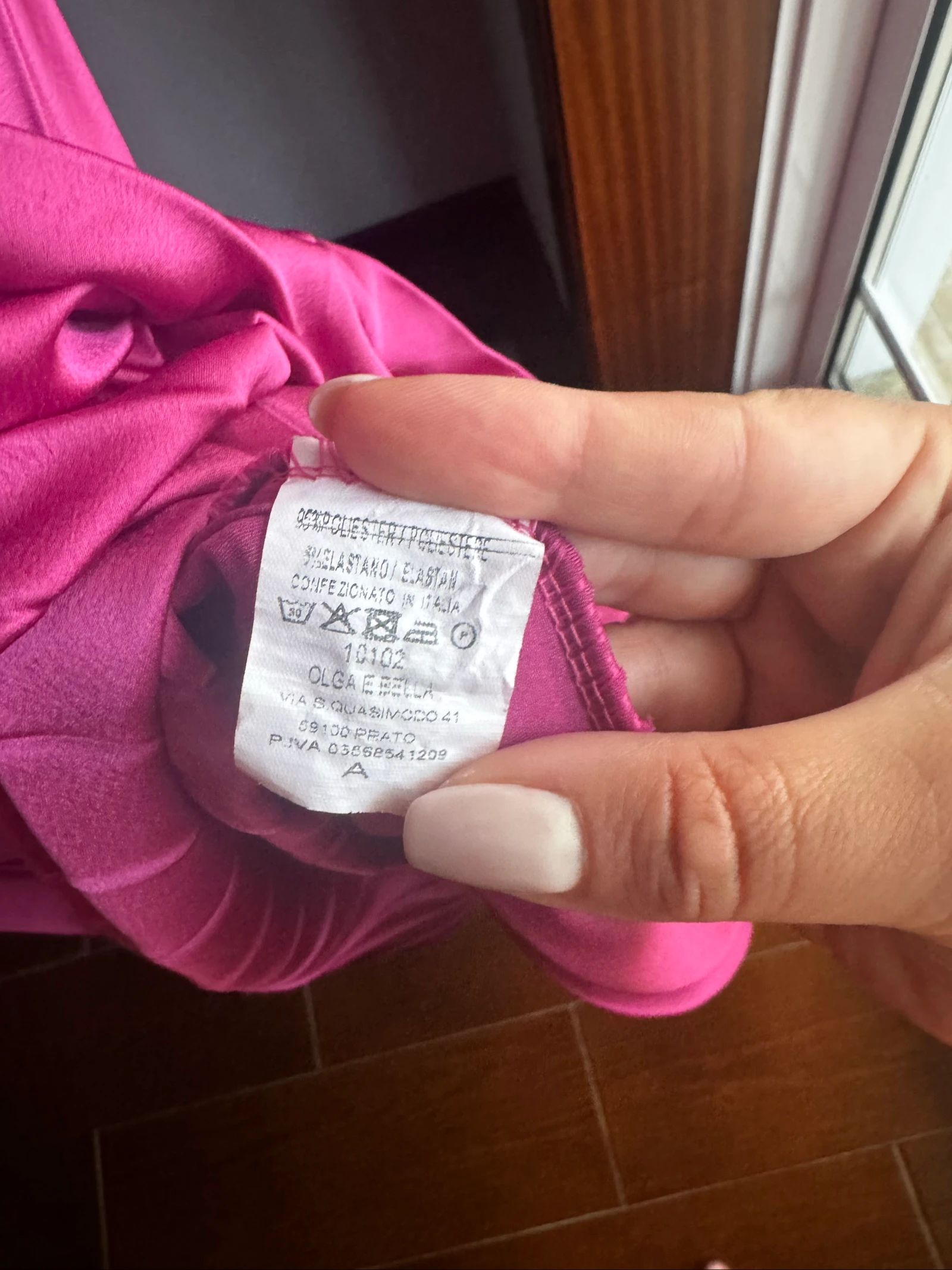 Neon Collection geplisseerde fuchsia jurk – nieuw met riem – een maat – photo 8